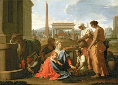 Il riposo durante la fuga in Egitto da Nicolas Poussin